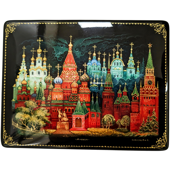 Casket "Moscow" with 4 caskets, Palekh